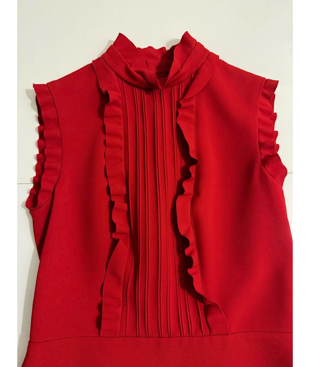 MIU MIU Красное полиэстеровое коктейльное платье, фото 4