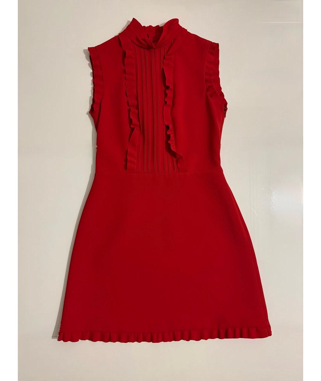 MIU MIU Красное полиэстеровое коктейльное платье, фото 8