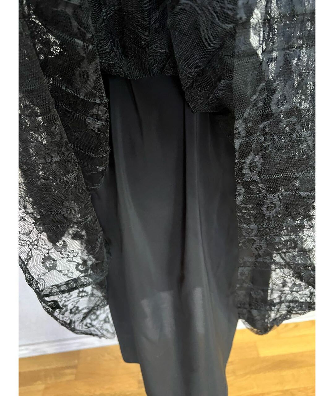 Mikael Aghal Черное полиэстеровое коктейльное платье, фото 4