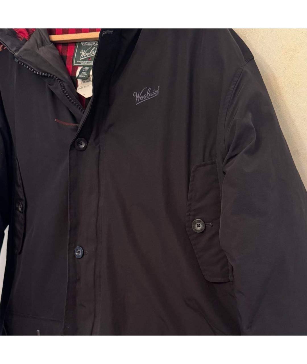 WOOLRICH Черная хлопковая куртка, фото 4