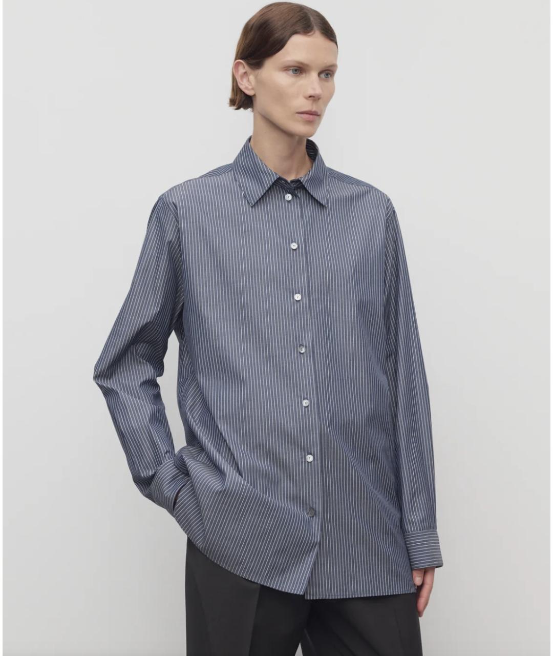 THE ROW Синяя хлопковая рубашка, фото 3