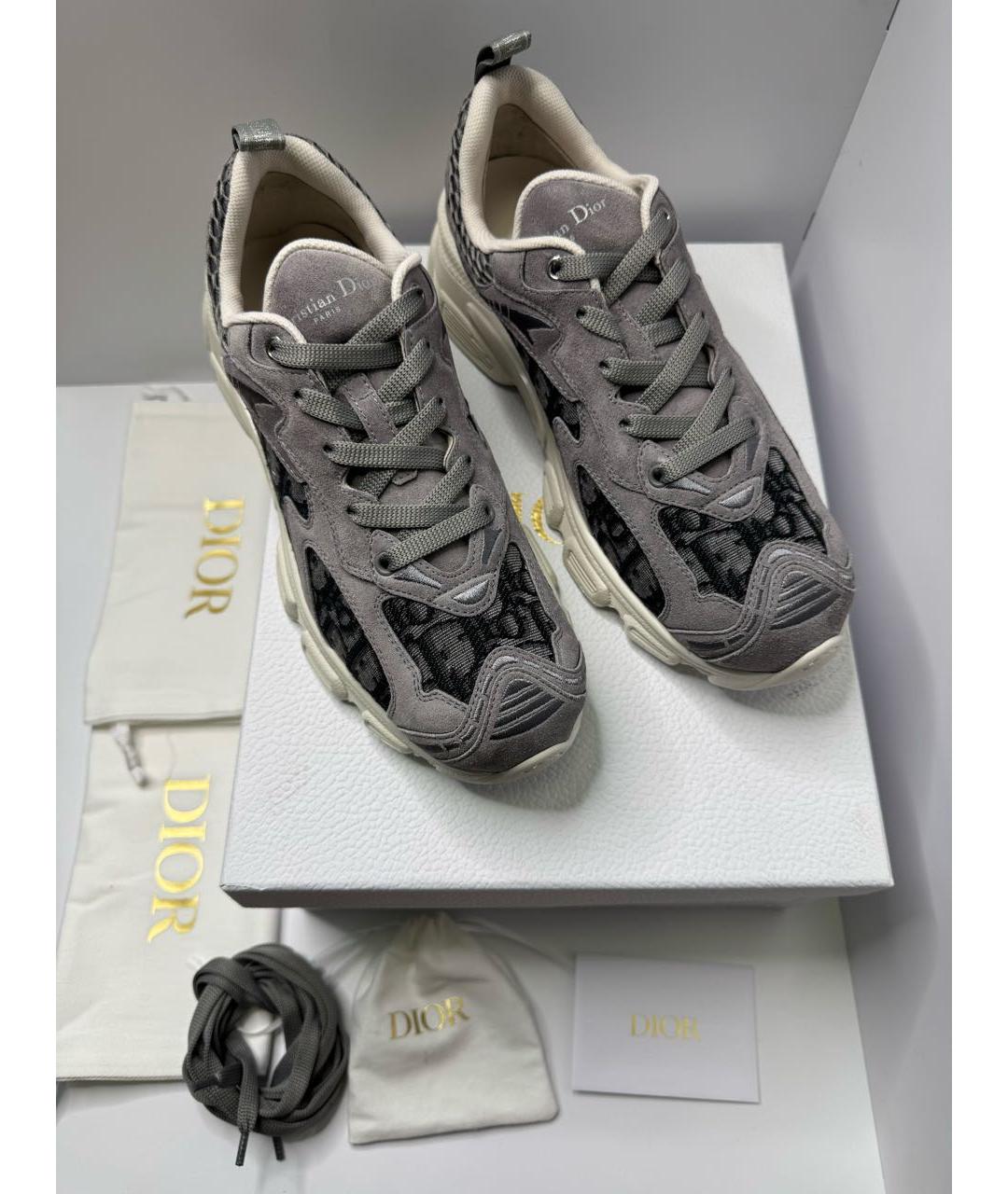 CHRISTIAN DIOR Антрацитовые кроссовки, фото 5