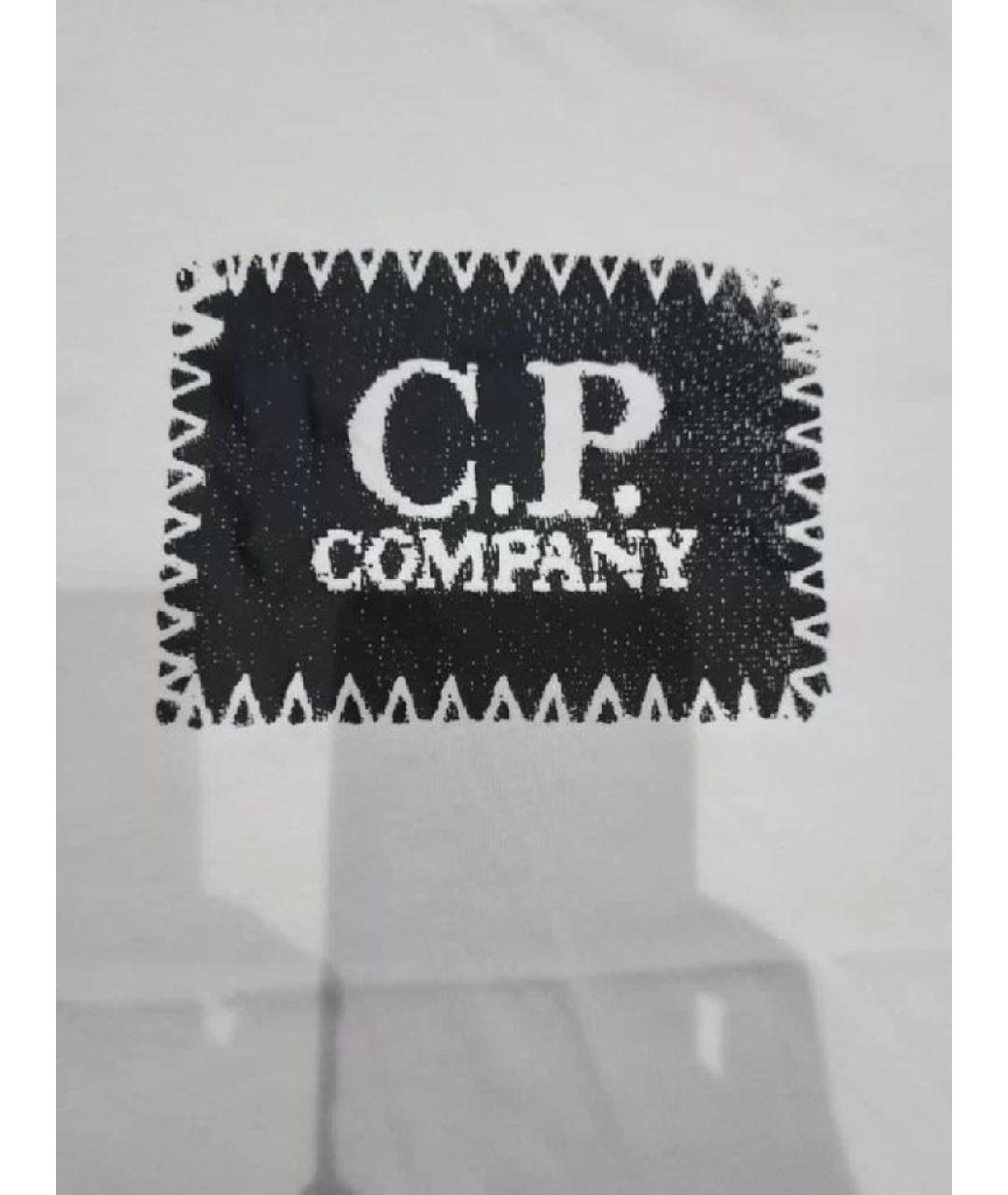 CP COMPANY Белая хлопковая футболка, фото 2