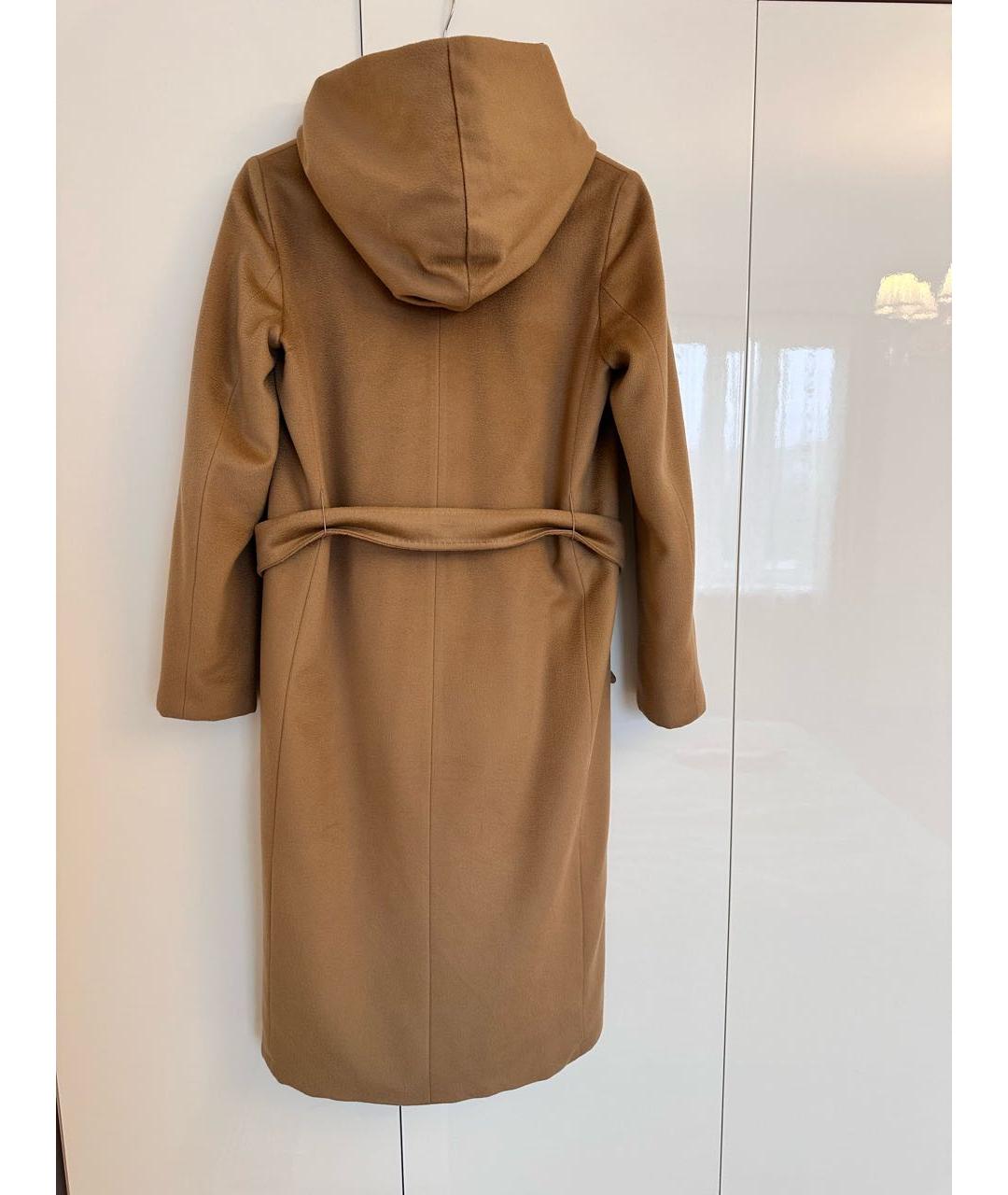 WEEKEND MAX MARA Коричневое шерстяное пальто, фото 2