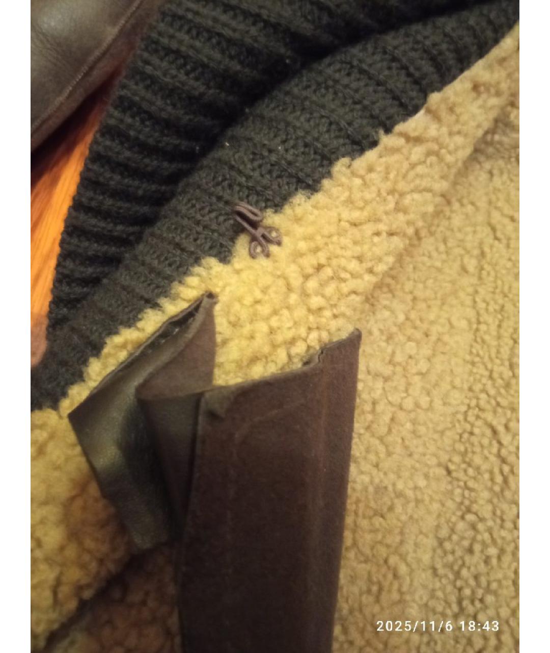 THEORY Коричневая меховая дубленка, фото 6