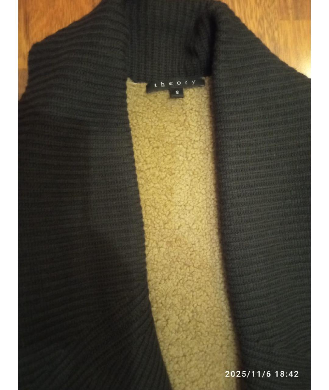 THEORY Коричневая меховая дубленка, фото 3