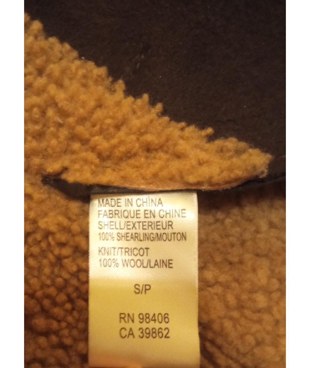 THEORY Коричневая меховая дубленка, фото 5