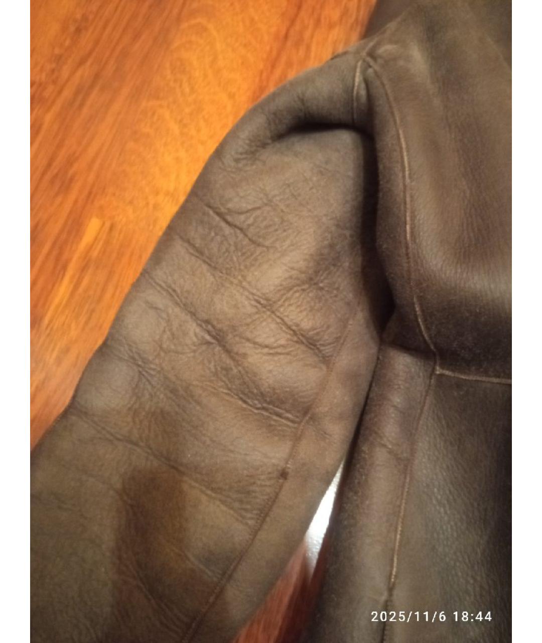 THEORY Коричневая меховая дубленка, фото 7