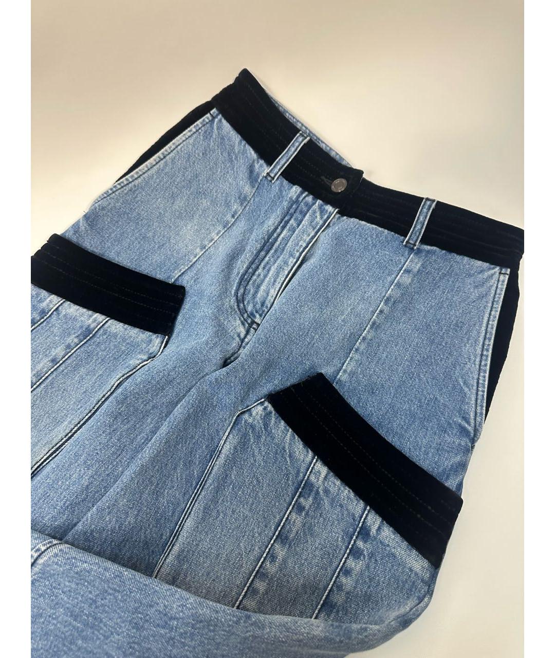 TOM FORD Голубые хлопковые прямые джинсы, фото 5
