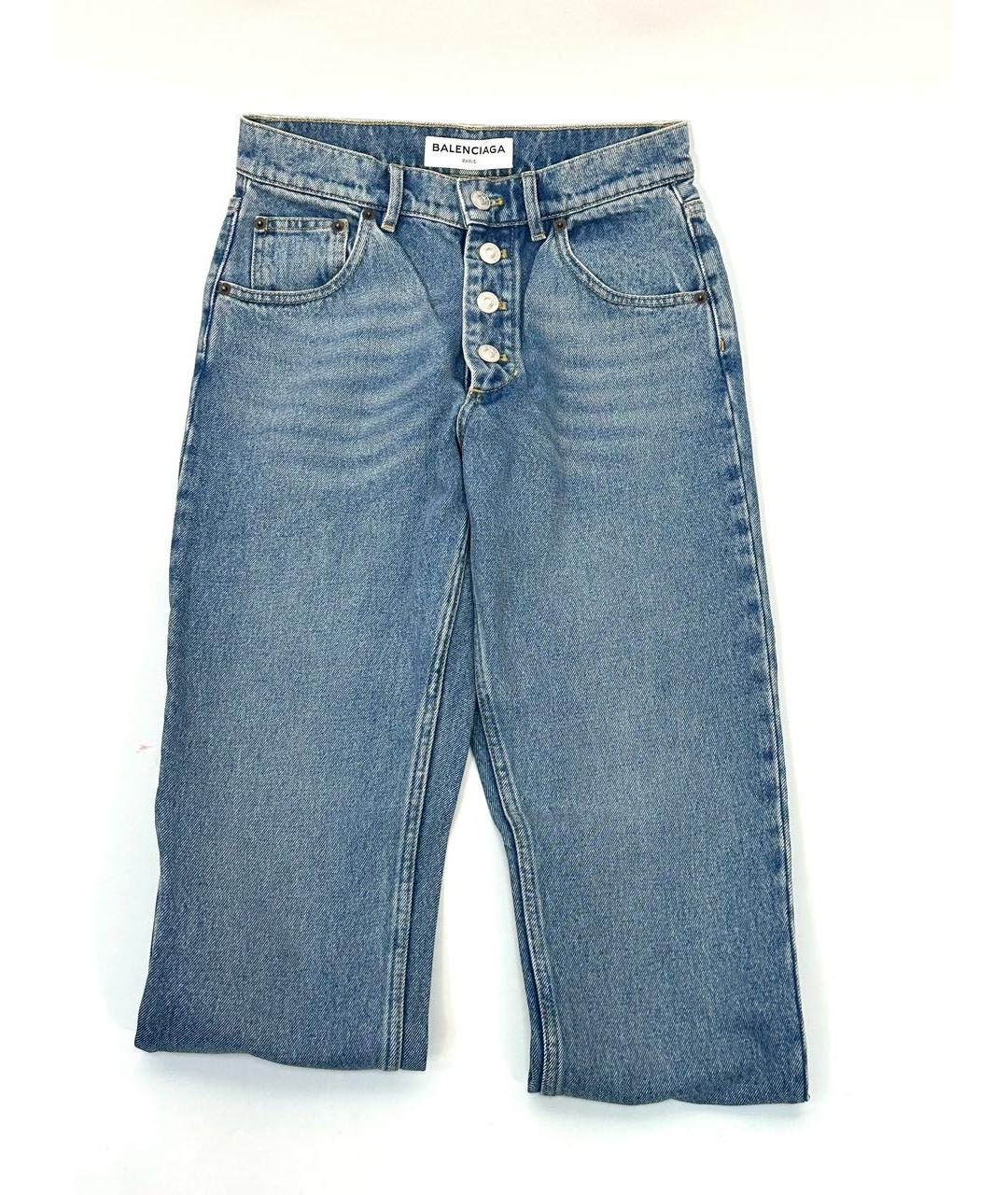 BALENCIAGA Синие хлопковые джинсы слим, фото 6