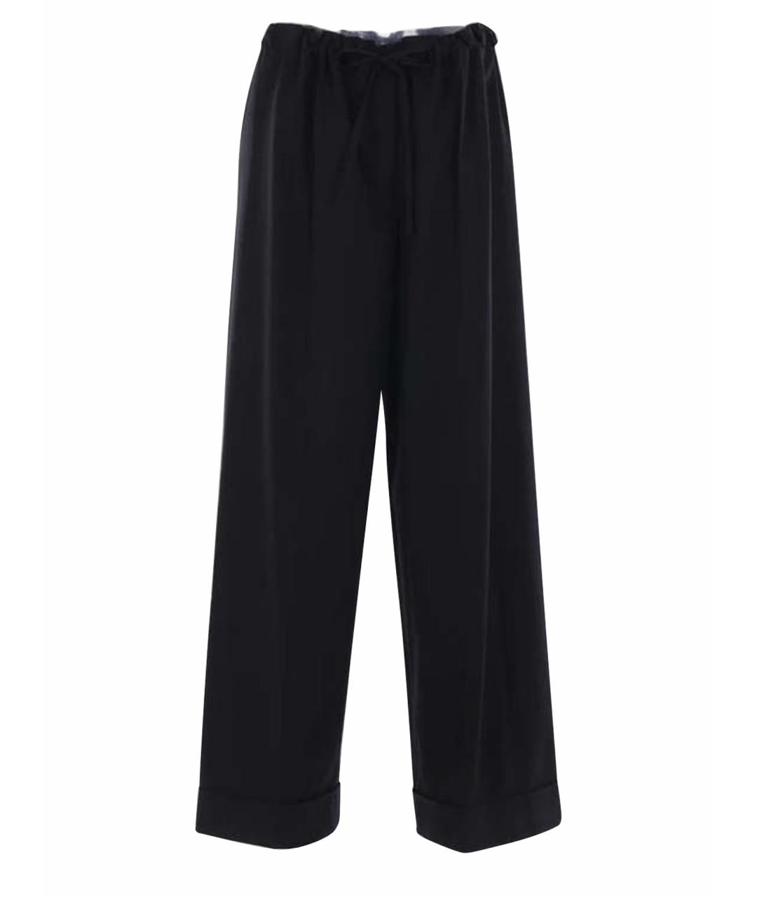 THE ROW Черные шерстяные брюки широкие, фото 5