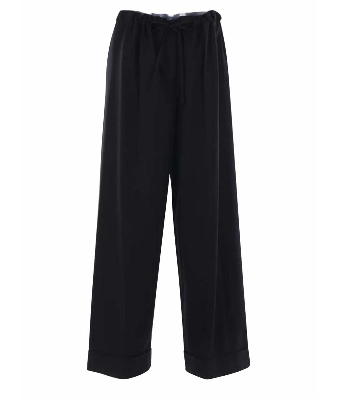 THE ROW Черные шерстяные брюки широкие, фото 1