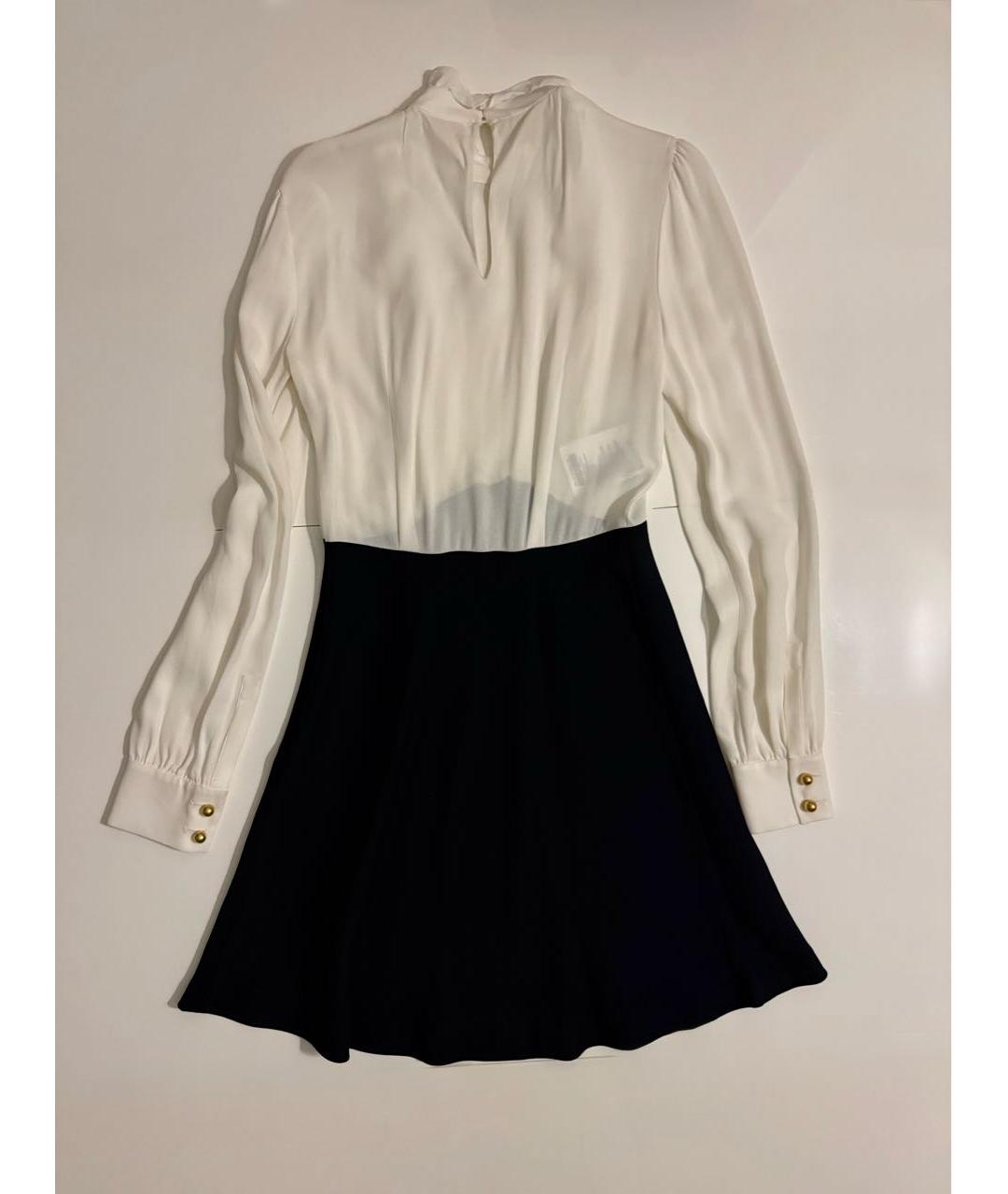 MIU MIU Белое вискозное коктейльное платье, фото 2