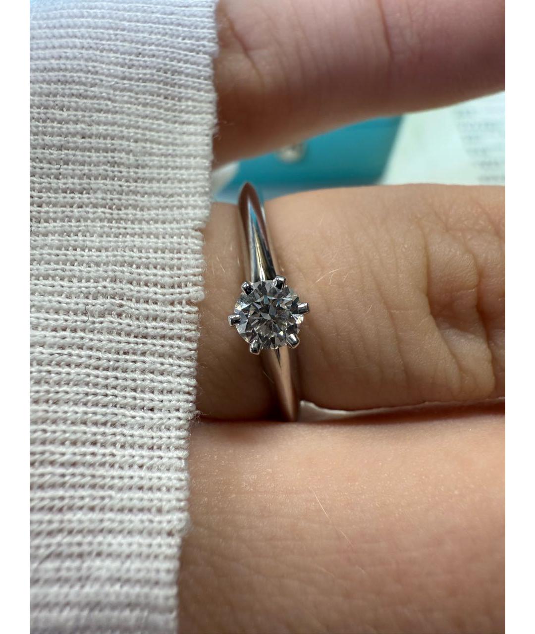 TIFFANY&CO Серебряное платиновое кольцо, фото 6