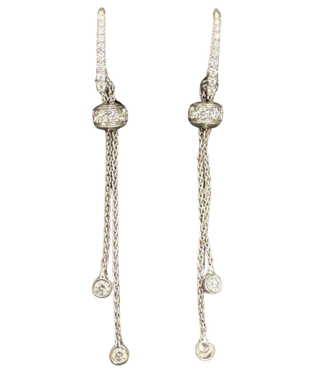 PIAGET Серебряные серьги из белого золота, фото 1