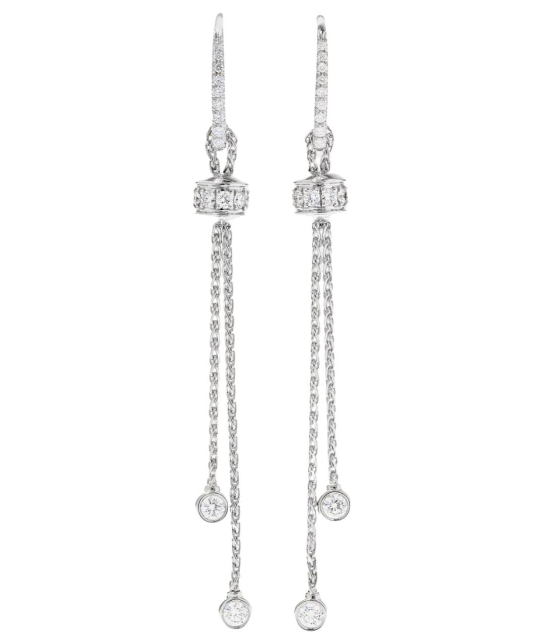 PIAGET Серебряные серьги из белого золота, фото 1