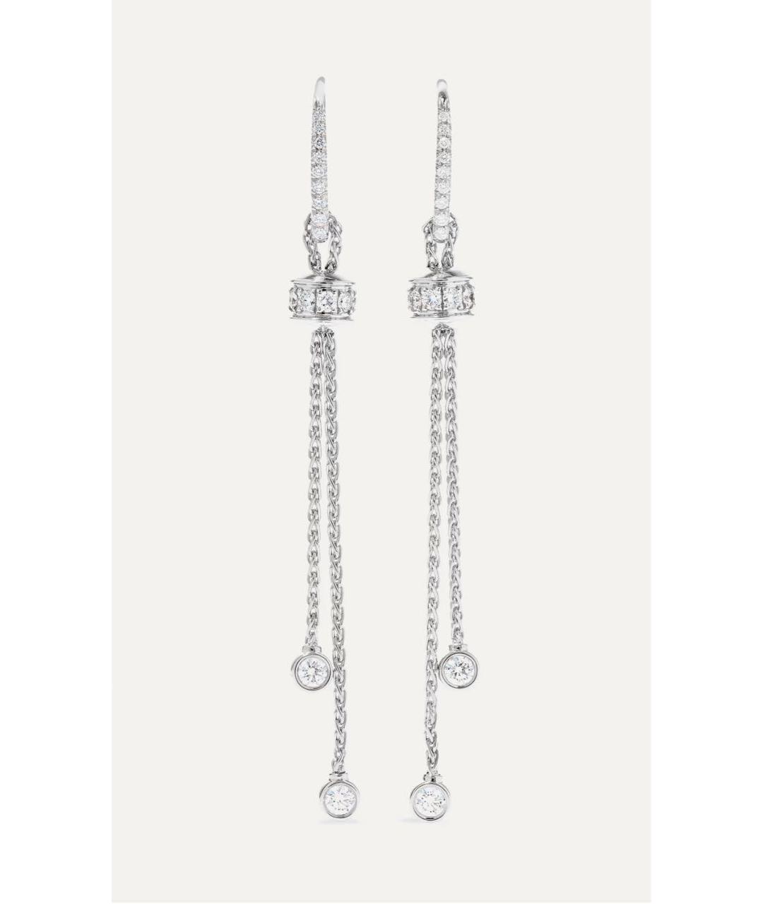 PIAGET Серебряные серьги из белого золота, фото 2