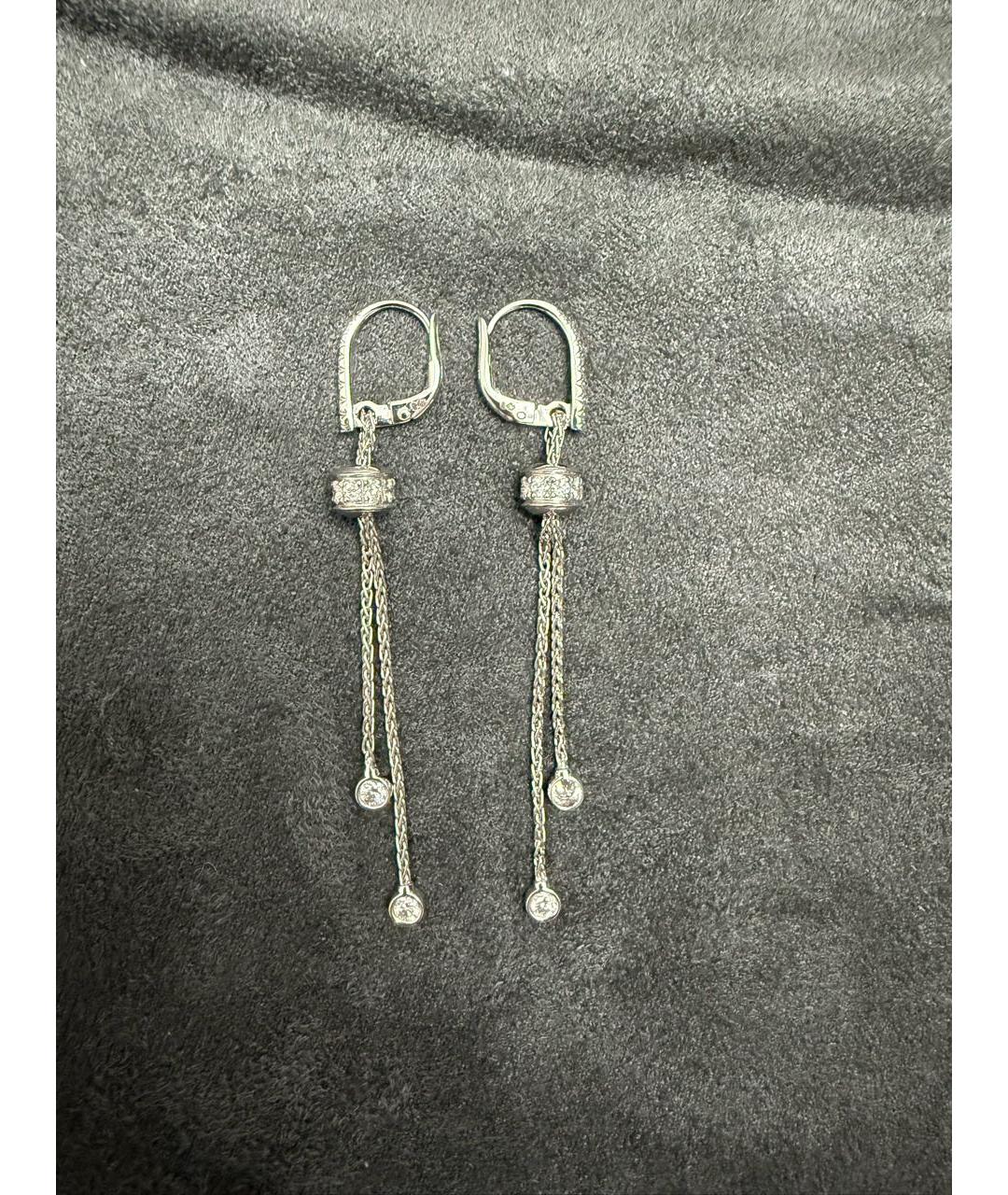 PIAGET Серебряные серьги из белого золота, фото 3