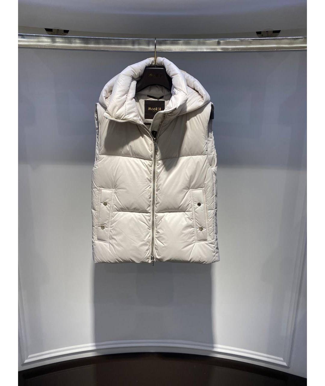 MOORER Белый полиамидовый жилет, фото 2