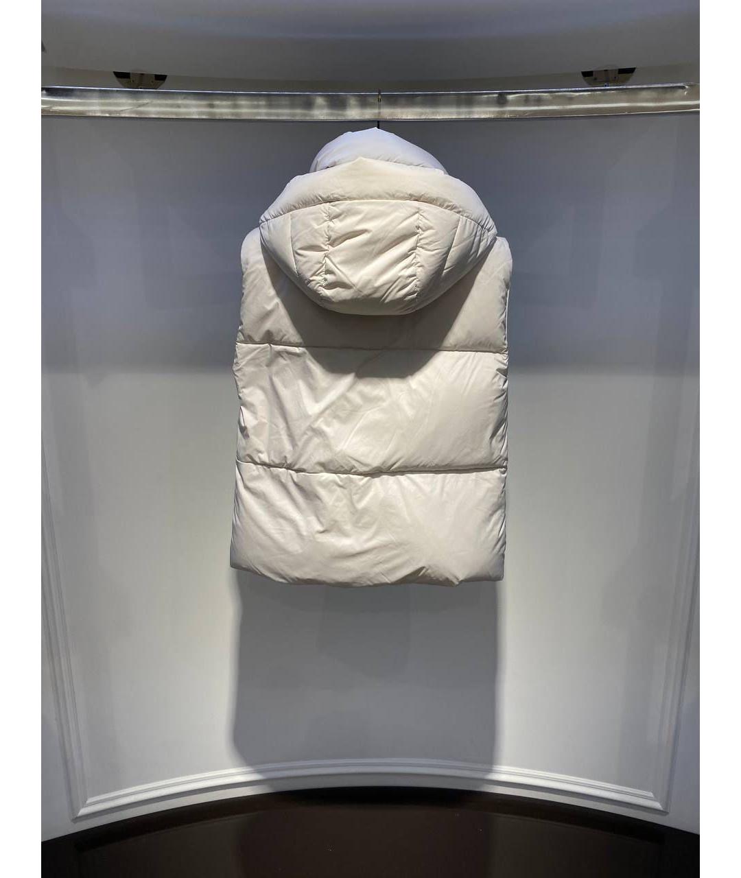 MOORER Белый полиамидовый жилет, фото 3