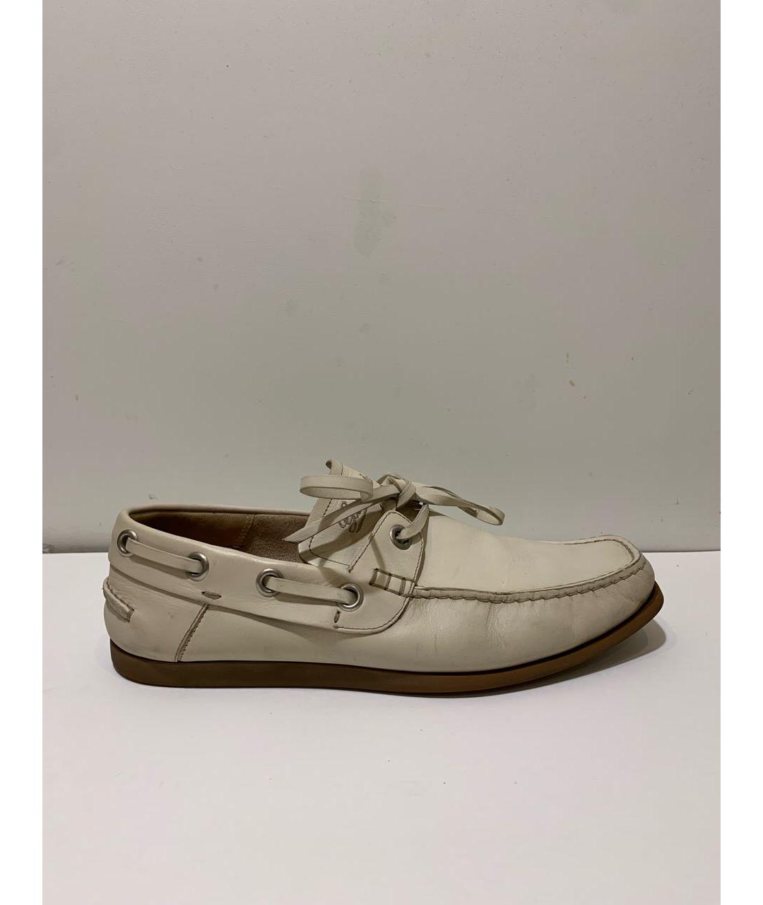 GUCCI Бежевые кожаные мокасины, фото 7