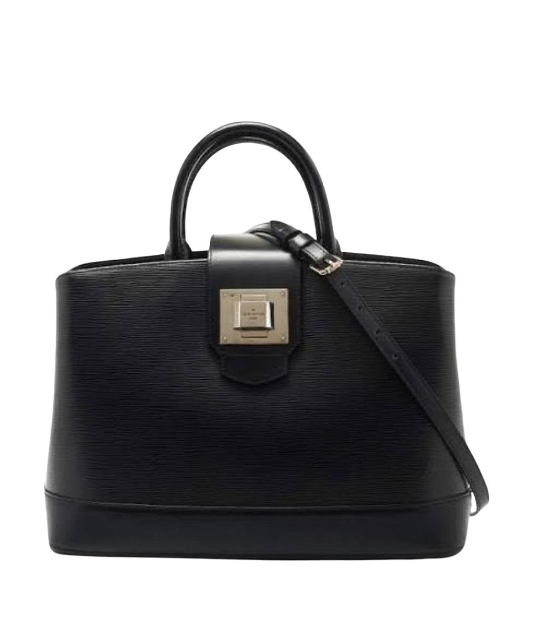 LOUIS VUITTON Черная кожаная сумка через плечо, фото 1