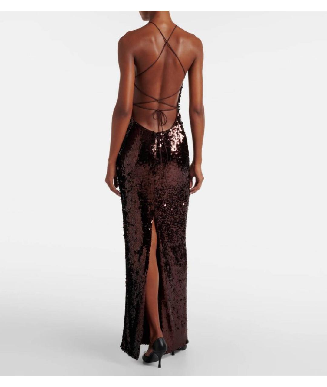 MAGDA BUTRYM Коричневое вечернее платье, фото 2