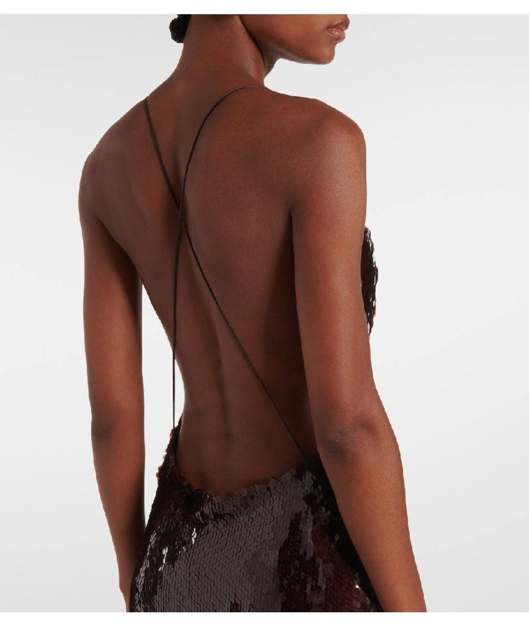 MAGDA BUTRYM Коричневое вечернее платье, фото 6