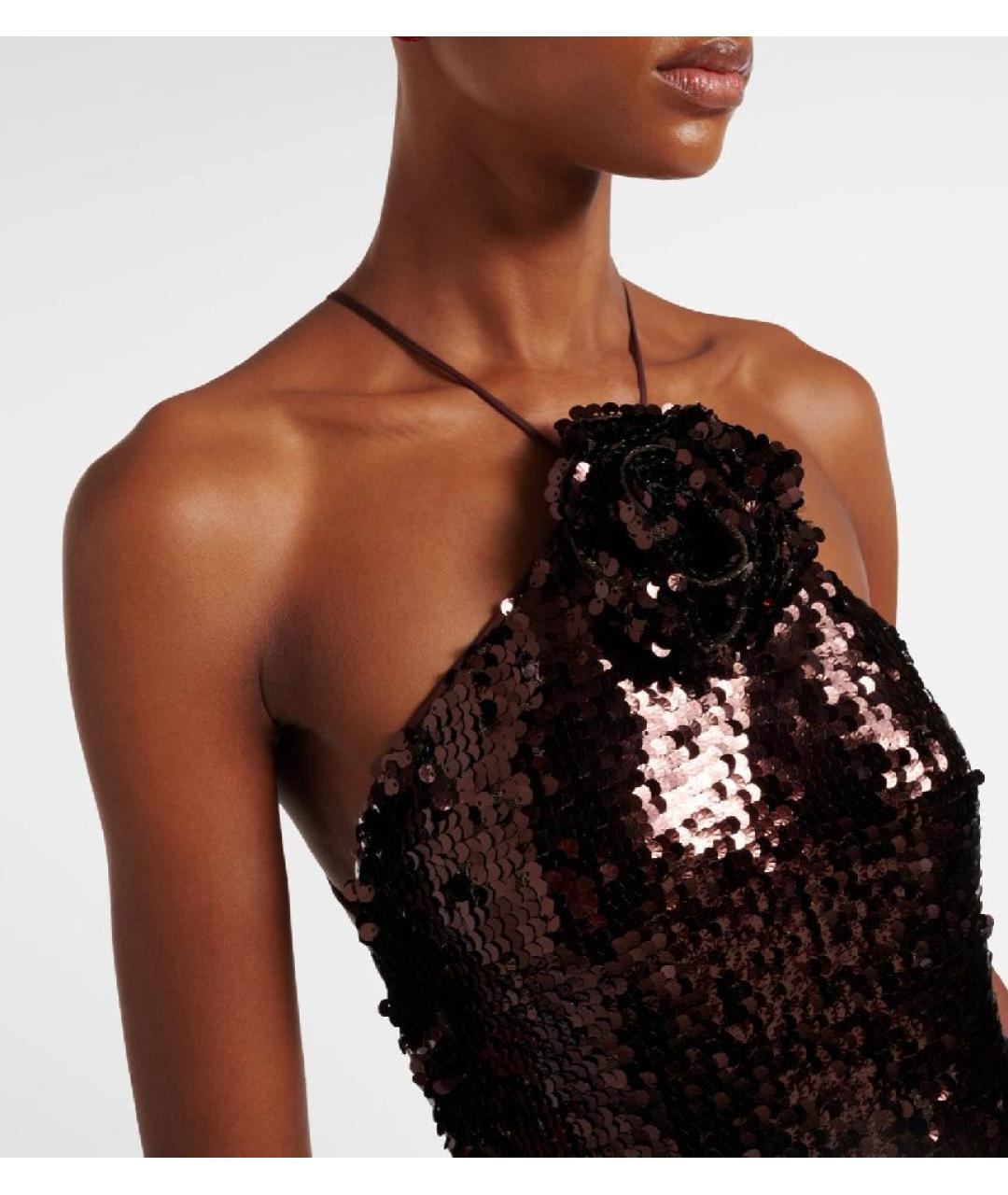 MAGDA BUTRYM Коричневое вечернее платье, фото 3