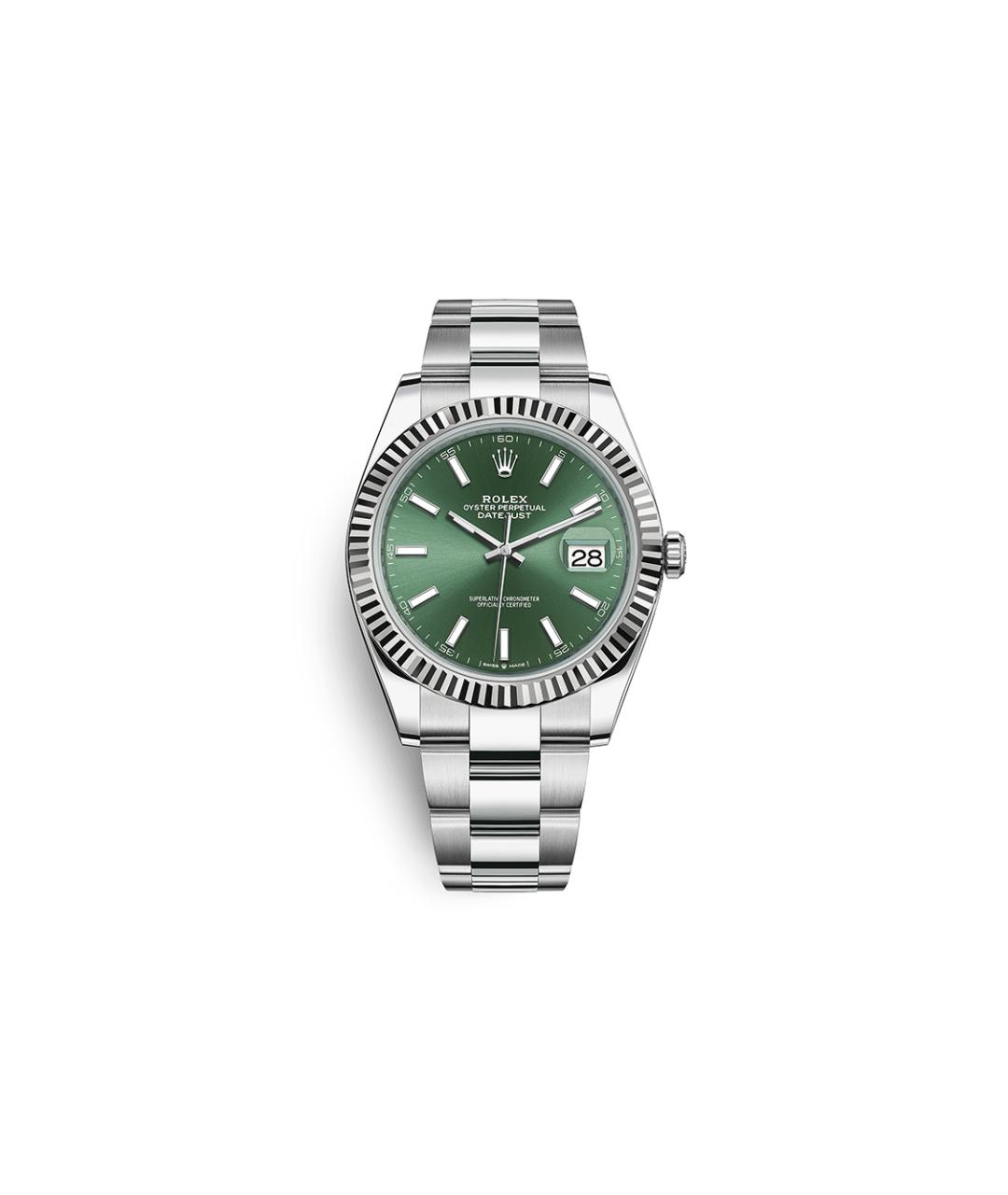ROLEX Серебряные часы из белого золота, фото 1