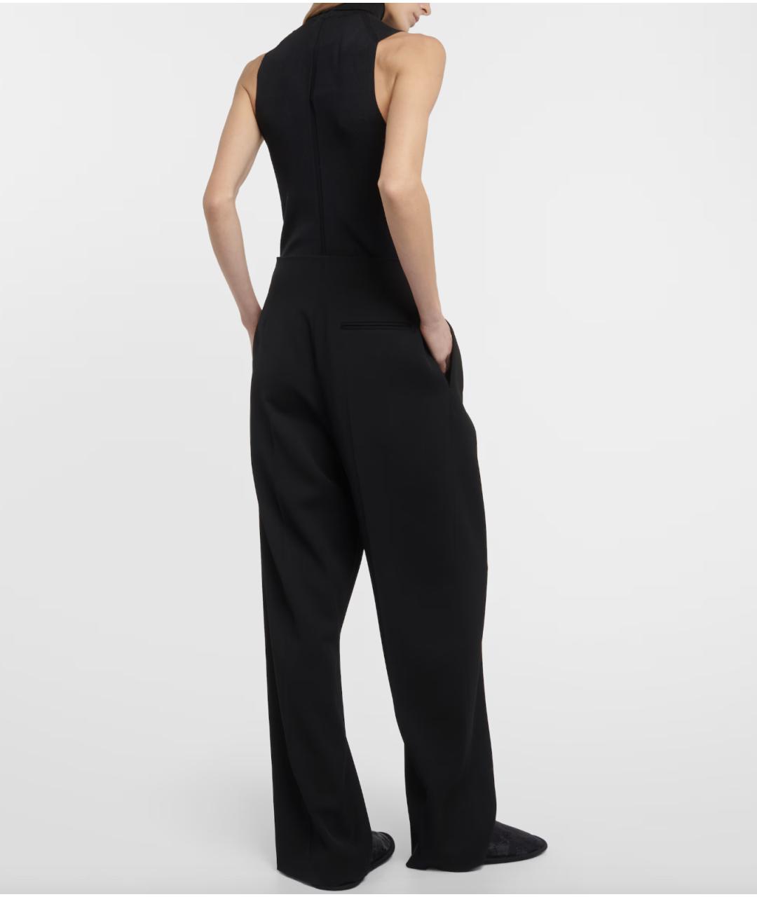 THE ROW Черные шерстяные брюки широкие, фото 2