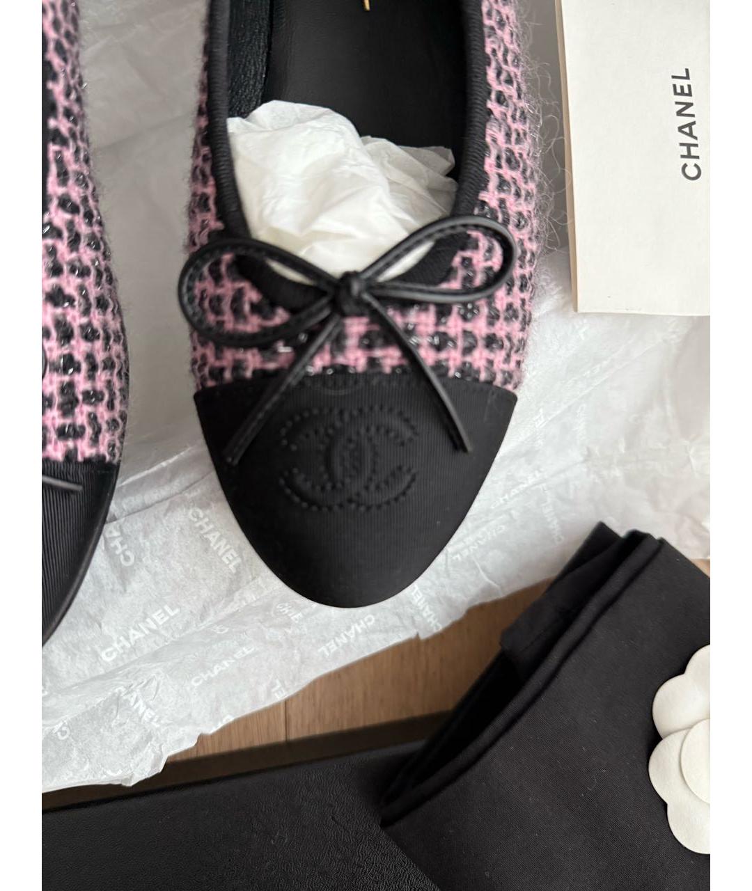 CHANEL Мульти текстильные балетки, фото 3