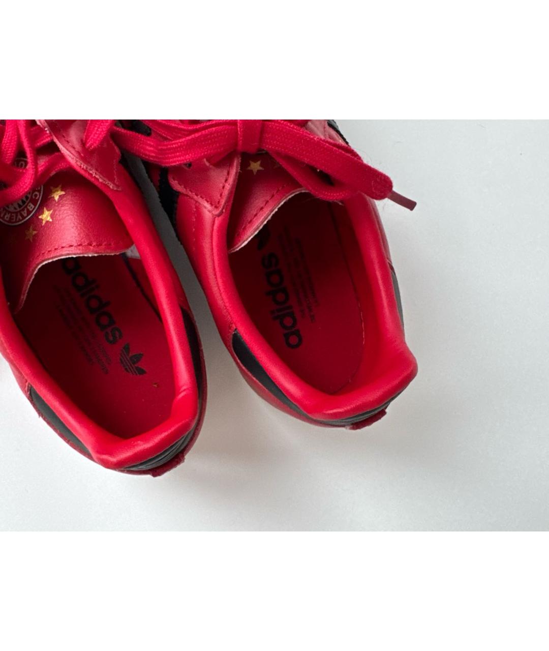 ADIDAS Красные кожаные кеды, фото 7