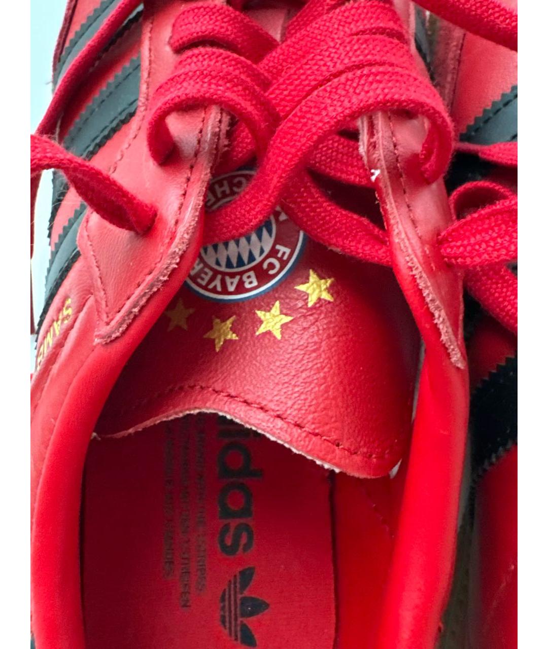 ADIDAS Красные кожаные кеды, фото 6