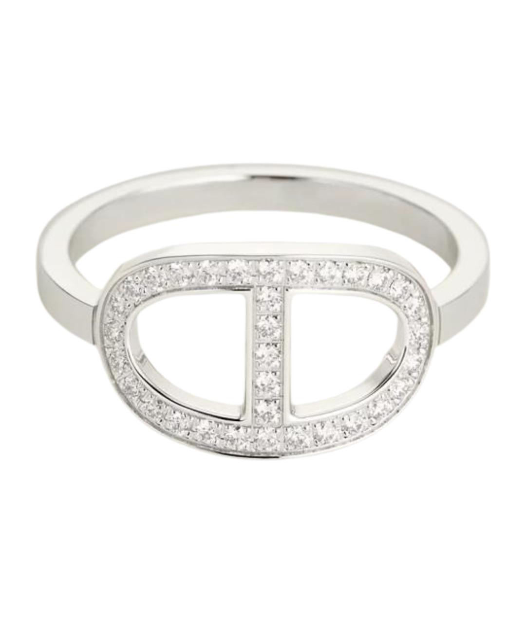 HERMES Золотое кольцо из белого золота, фото 1