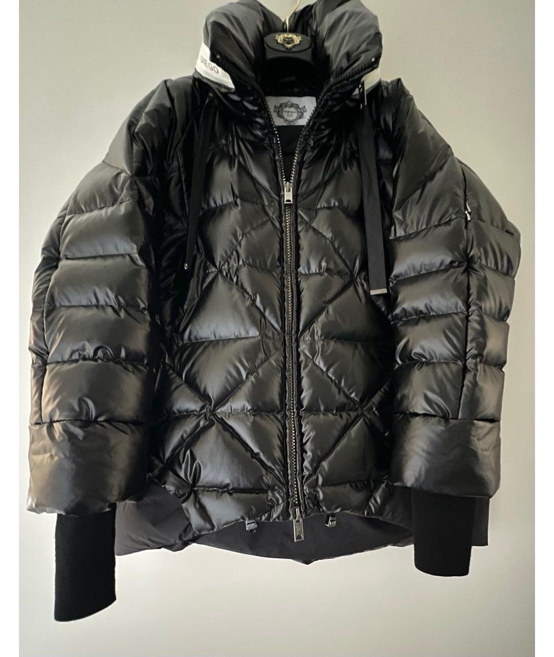 DIEGO M Черный пуховик, фото 3