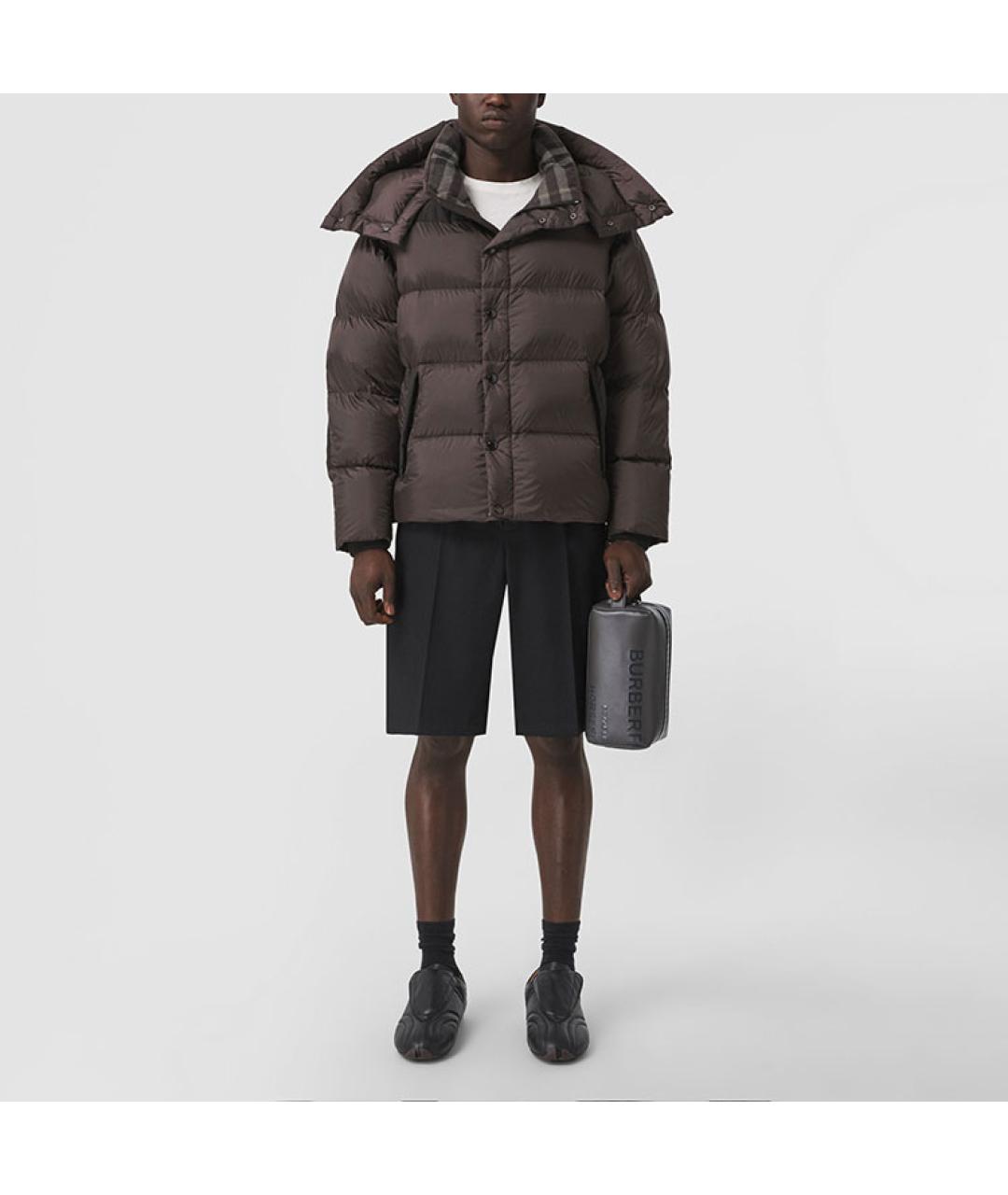 BURBERRY Коричневый пуховик, фото 3