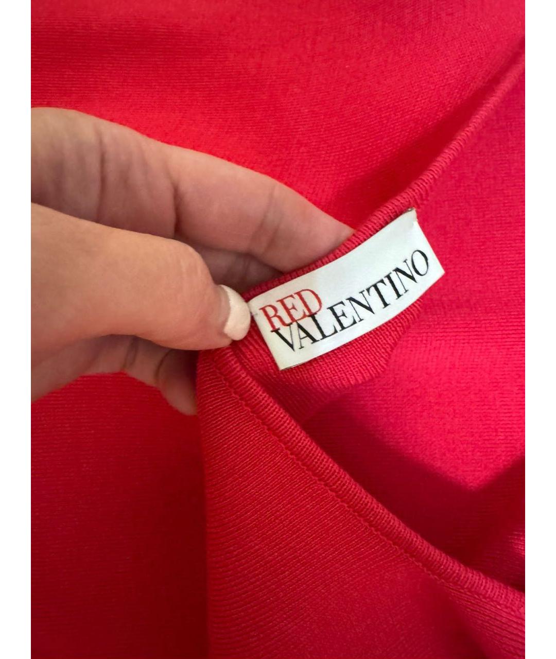 RED VALENTINO Фуксия повседневное платье, фото 3