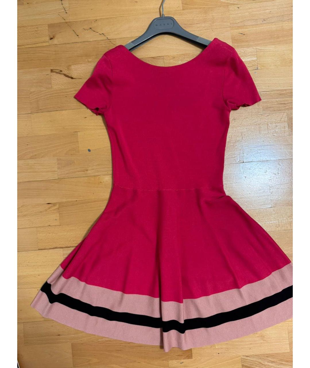 RED VALENTINO Фуксия повседневное платье, фото 5