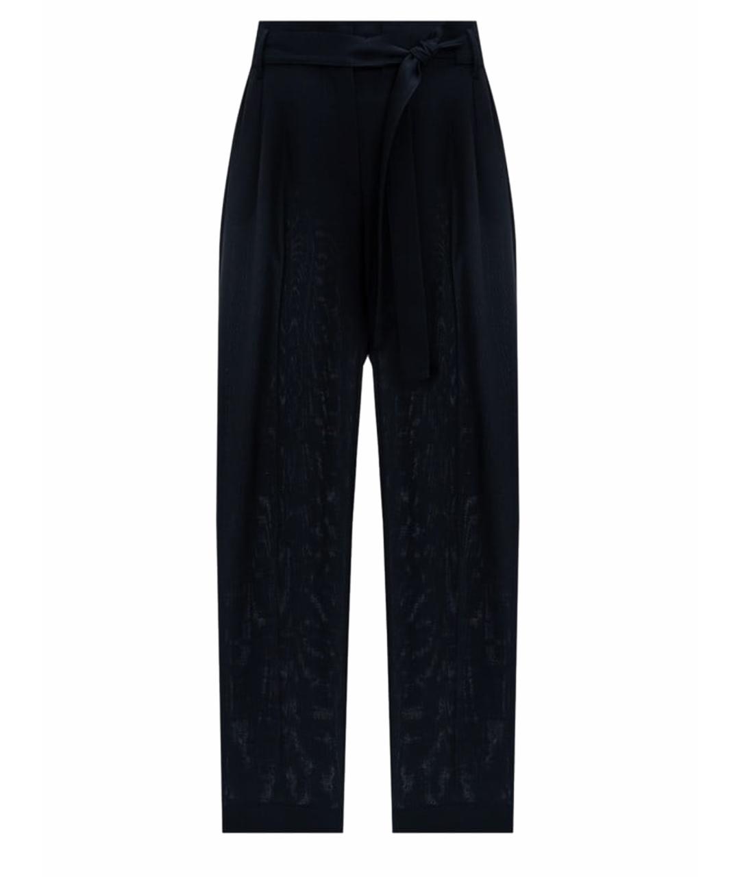THE ROW Темно-синие шерстяные брюки широкие, фото 1