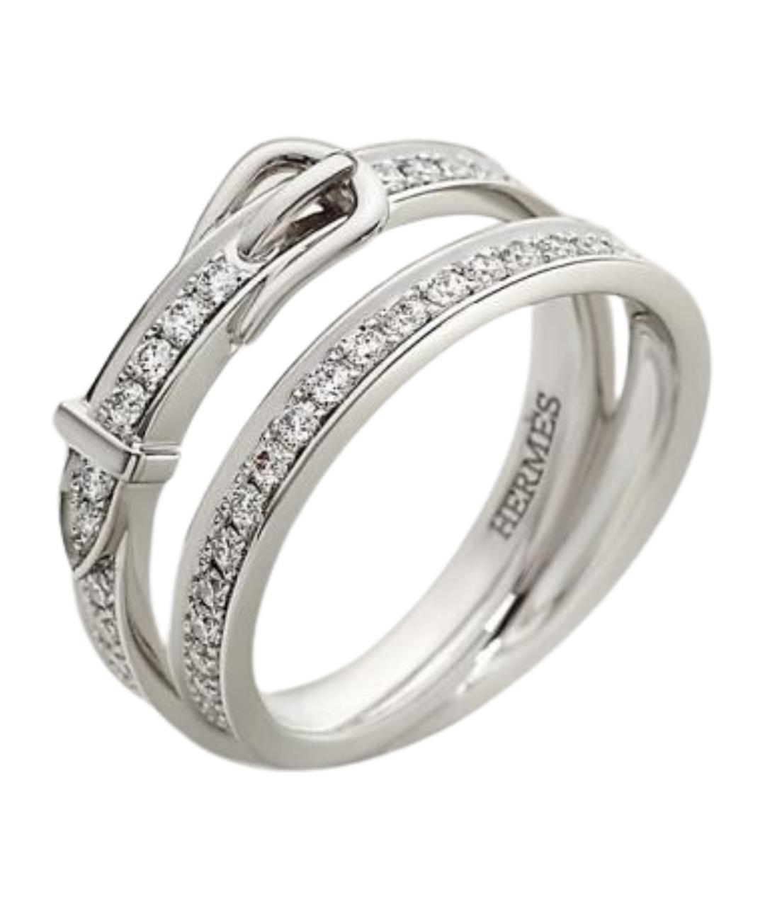 HERMES Серебряное кольцо из белого золота, фото 1