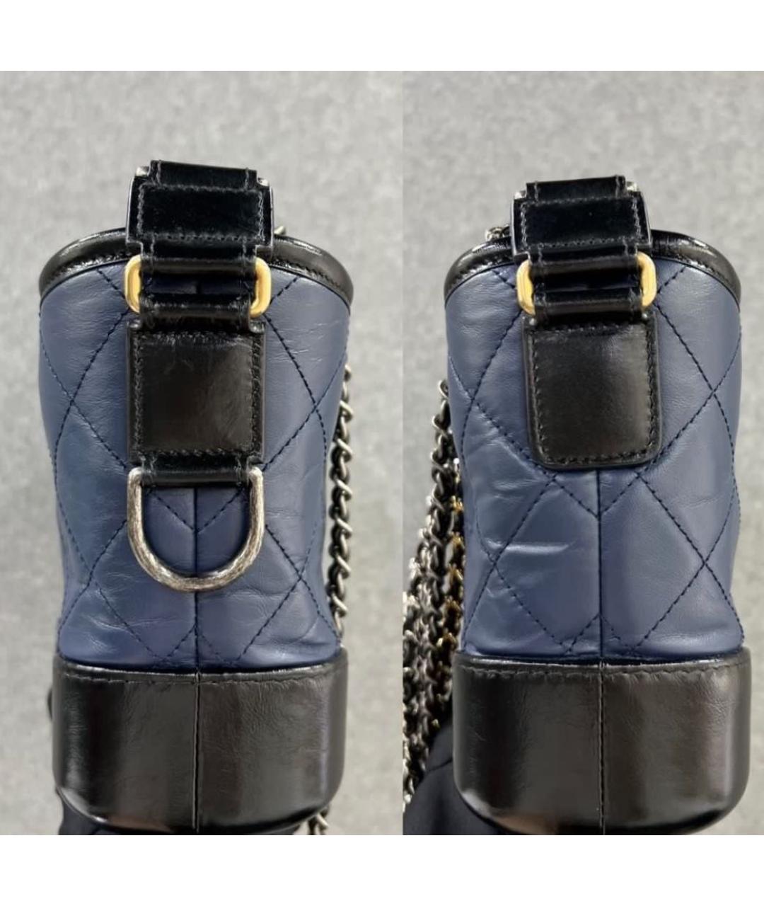 CHANEL Темно-синяя сумка через плечо, фото 4