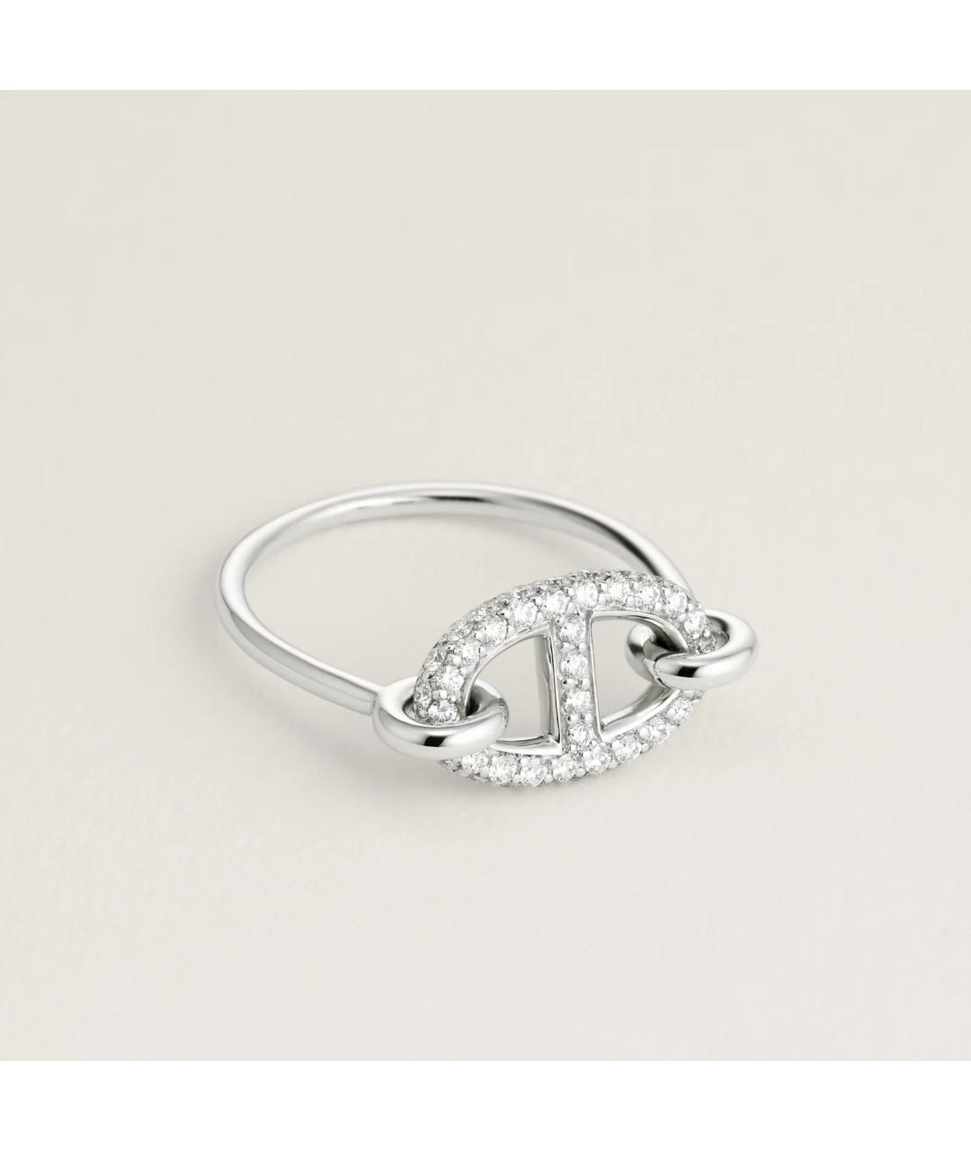 HERMES Серебряное кольцо из белого золота, фото 3