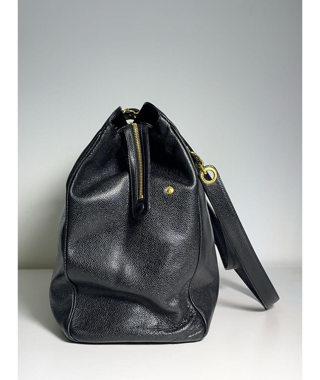 CHANEL Черная кожаная сумка через плечо, фото 2