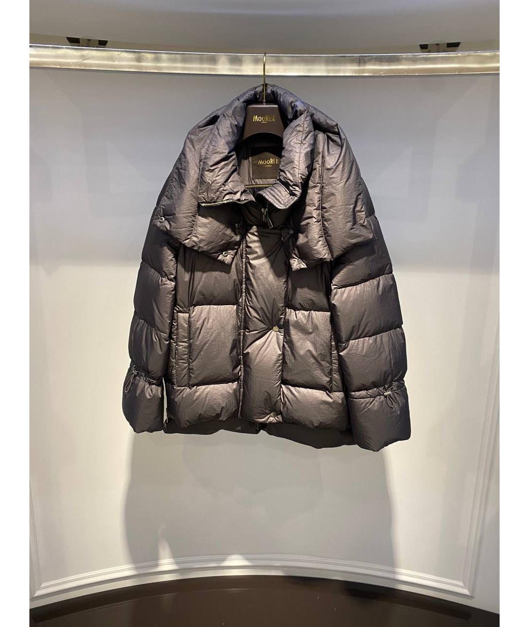 MOORER Черный полиамидовый пуховик, фото 2