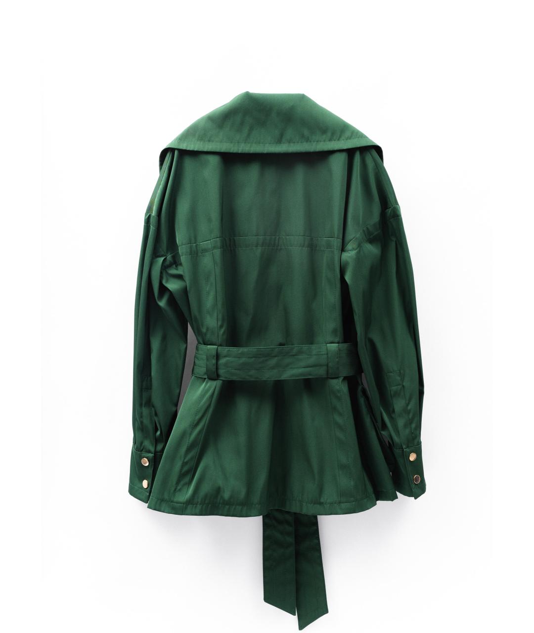 ESCADA Зеленый полиэстеровый тренч/плащ, фото 2