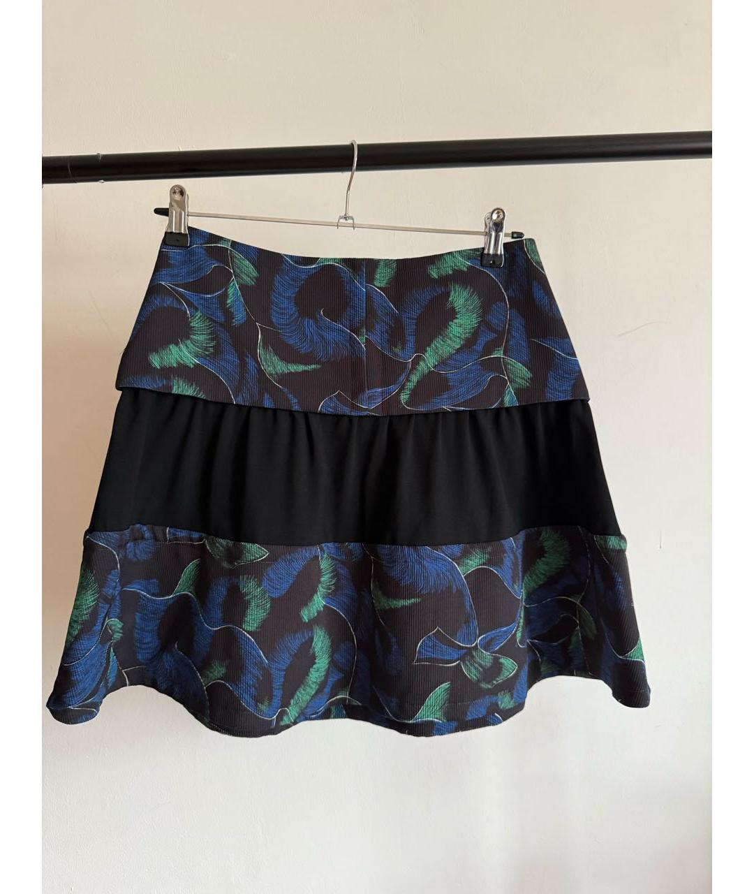 KENZO Черная полиэстеровая юбка мини, фото 7