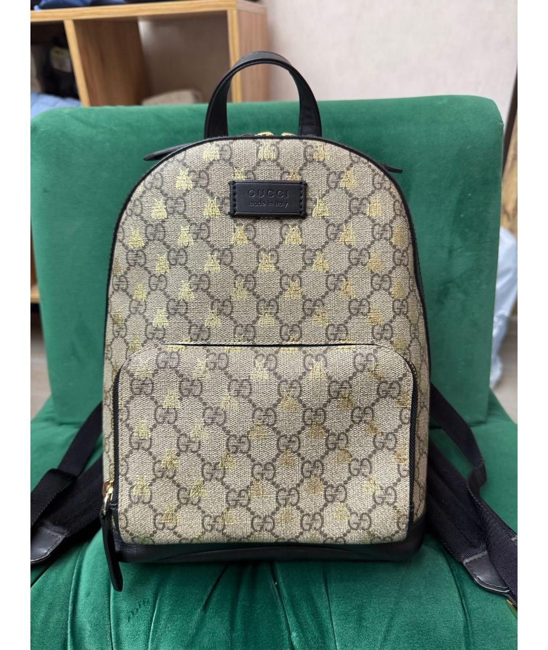 GUCCI Бежевый рюкзак, фото 9