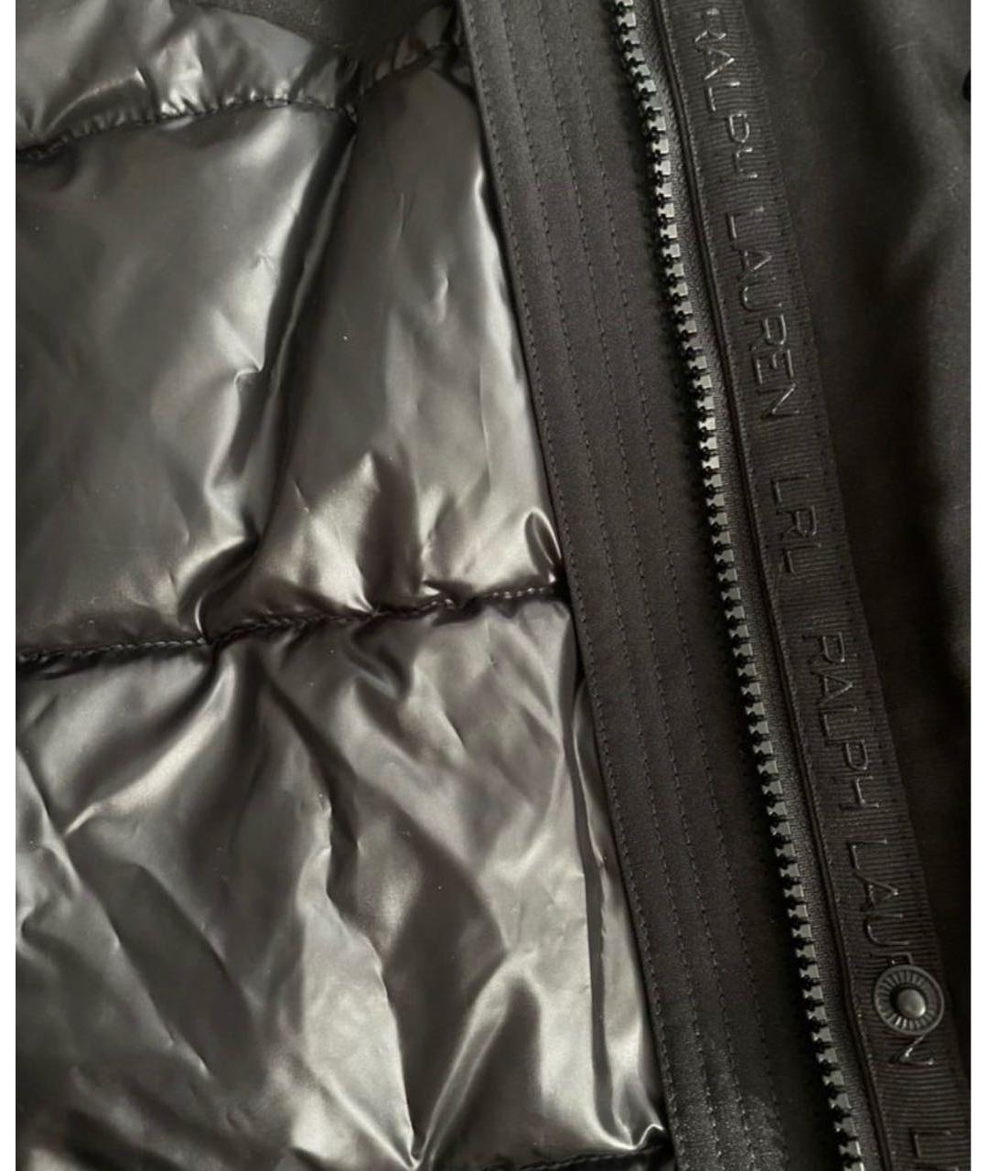 POLO RALPH LAUREN Черный полиэстеровый пуховик, фото 5