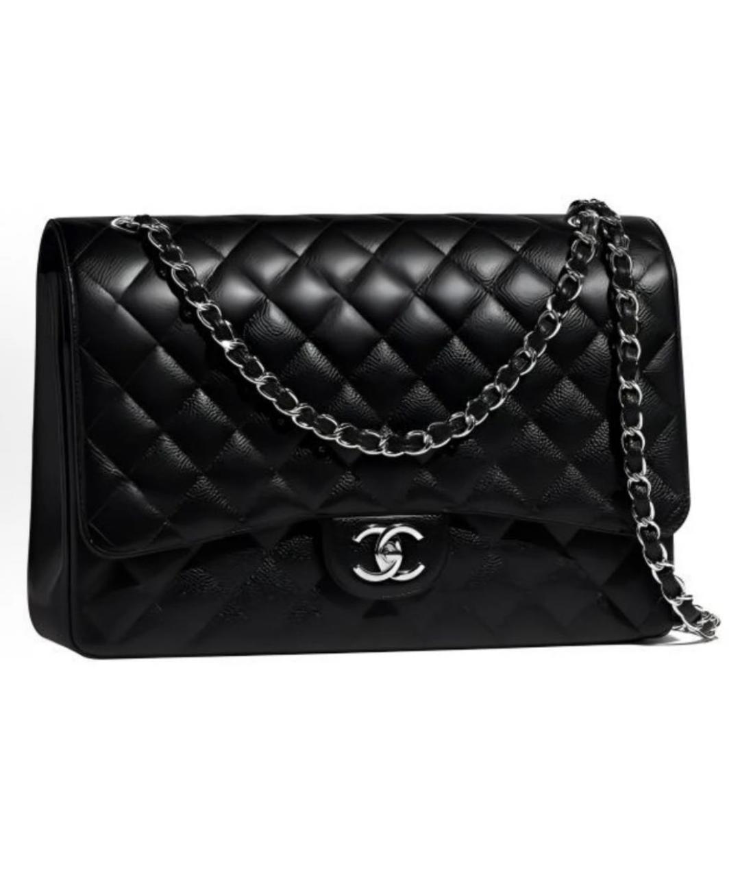 CHANEL Черная кожаная сумка через плечо, фото 1
